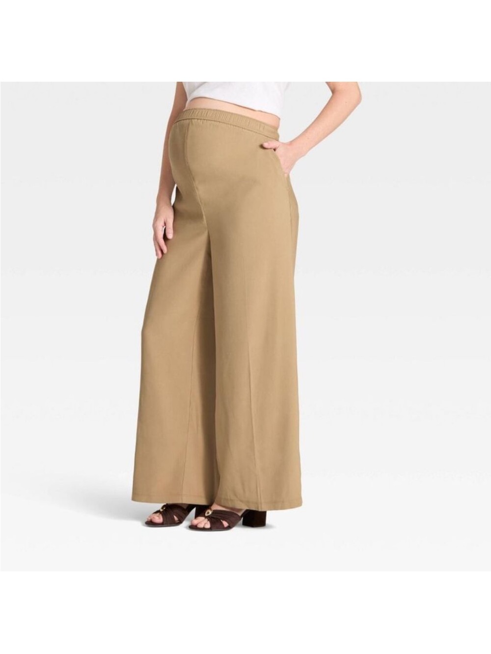 Isabel Maternity Women’s Wide Leg Pants Size M